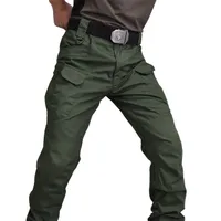 Men's waterproof tactical pants, durable combat cargo pants with multiple pockets for outdoor