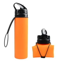 Folding sports bottle