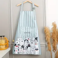 Happy kitchen apron with cartoon puppy - made of durable polyester