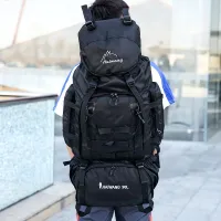 Large capacity 90L hiking backpack for men