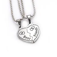 Heart shaped necklace- best friendship