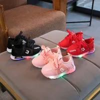 Children's LED light-up shoes in different colours