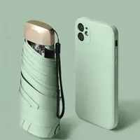 Mini pocket practical folding umbrella with UV protection