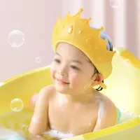 Bath cap for children with eye protection and head cover for age group 0-6 years