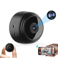 Bezdrátová 2.4G WiFi Mini Kamera pro Chytrou Domácí Bezpečnost s Nočním Viděním, Magnetickým Uchycením a IP Kamerou