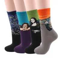 Men's socks with artistic motif