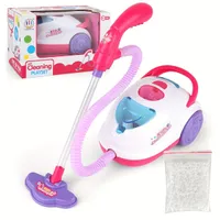 Children's electric vacuum cleaner for playing with durable plastic