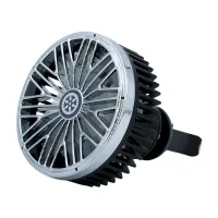 Car Cooling Fan with 360 Degree Rotation 3 Speed Adjustable Fan 5V USB Amplifier Cooling Fan with Light for Car Van Truck