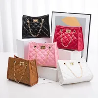 Women's quilted designer handbag with shoulder chain Nola