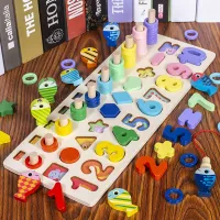 Children's wooden educational game