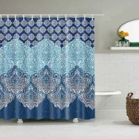 Rideau de douche avec motif C23