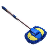 Auto Adjustable Telescopic Towel Chenille Mop Wiping Soft Cleaning Brush Broom Auto Goods Glass Accessories