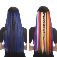 Extensions de cheveux colorées à clip 80g