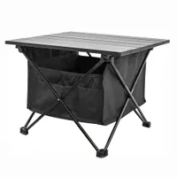 Folding Camping Table, Portable Light Aluminum Folding Table With Storage Bag For Outdoor Picnic, Backpacks, Beach, Fishing, Barbeque, Yard