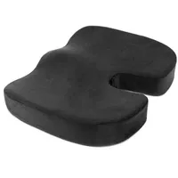 Shaped memory foam seat cushion - Black