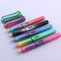 Kancelářské / Školní plnící pero v duhových barvách