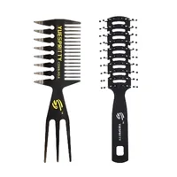 Peigne de coiffure Peigne à cheveux de styling Peigne à dents larges 2 pcs V213