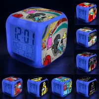 Illuminated alarm clock for children with game motifs