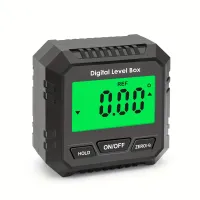 Digital angler with LCD backlight, electronic goniometer, water supply, magnetic base, miniature inklinometer