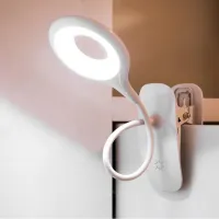 Flexible clip-on LED desk lamp