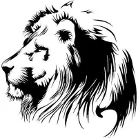 Original car sticker - lion