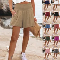 Women's Summer Breathable Shorts with High Waist and Fashion Colors