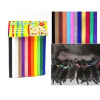 Coloured identification collars for puppies