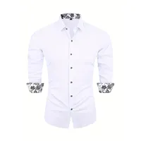 Elegant men's button-down shirt for formal and casual occasions