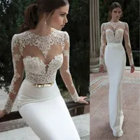 Women's elegant white long dress Luna