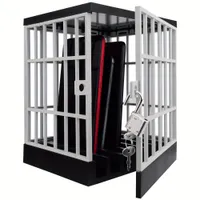 Mobile Phone Jail: Table phone holder with lock for smartphones, classroom, home office, party