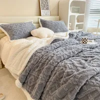 Double Sided Sheep Wave Bed Deka