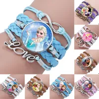 Beautiful multi-layered girls bracelet with favourite princesses