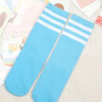 Detské farebné ponožky s pruhmi - 7 farieb