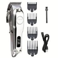 Professional wireless hairdressing scissors and hair clipper 2v1, Zero Gap, with LED display