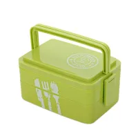 Lunch box with inscriptions