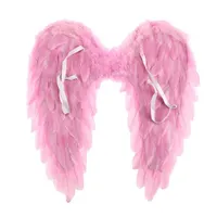 Black Red Pink nebo White Angel Feather Wings