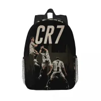 Large capacity school backpack with Cristiano Ronaldo CR7 motif for teenagers