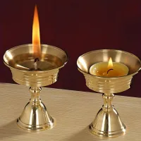 Elegant metal candle for 1 candle