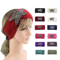 Women's knitted headband with diamond and quadruple pattern - warm and stylish headband for women and girls