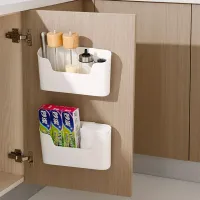 Kitchen wall adhesive shelf multifunctional cabinet door