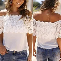 Women's Romantic T-shirt with Lace