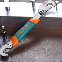 Universal multi-function screw wrench and nut with open end