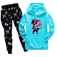 Fashionable sports tracksuit with TikTok print for children