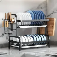 Dish dryer - 2-storey, economical, on kitchen counter, large capacity