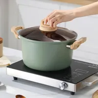 Soup pot with non-sticky household surface