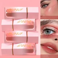 DUNUF 4colored Waterproof Long-lasting Shine On the Lips, Face and Eye Shadows All-in-one Stick