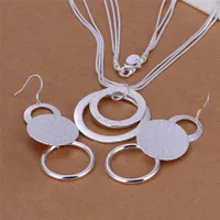 Set of women's circular jewelry - Valerie's necklace and earrings