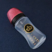 Detská luxusná fľaša na kŕmenie s krištáľovými ozdobami 240 ml