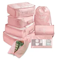 8 pcs/set of large capacity luggage Organizer bags