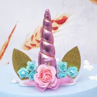 Decoration of unicorn for cake - 5 variants